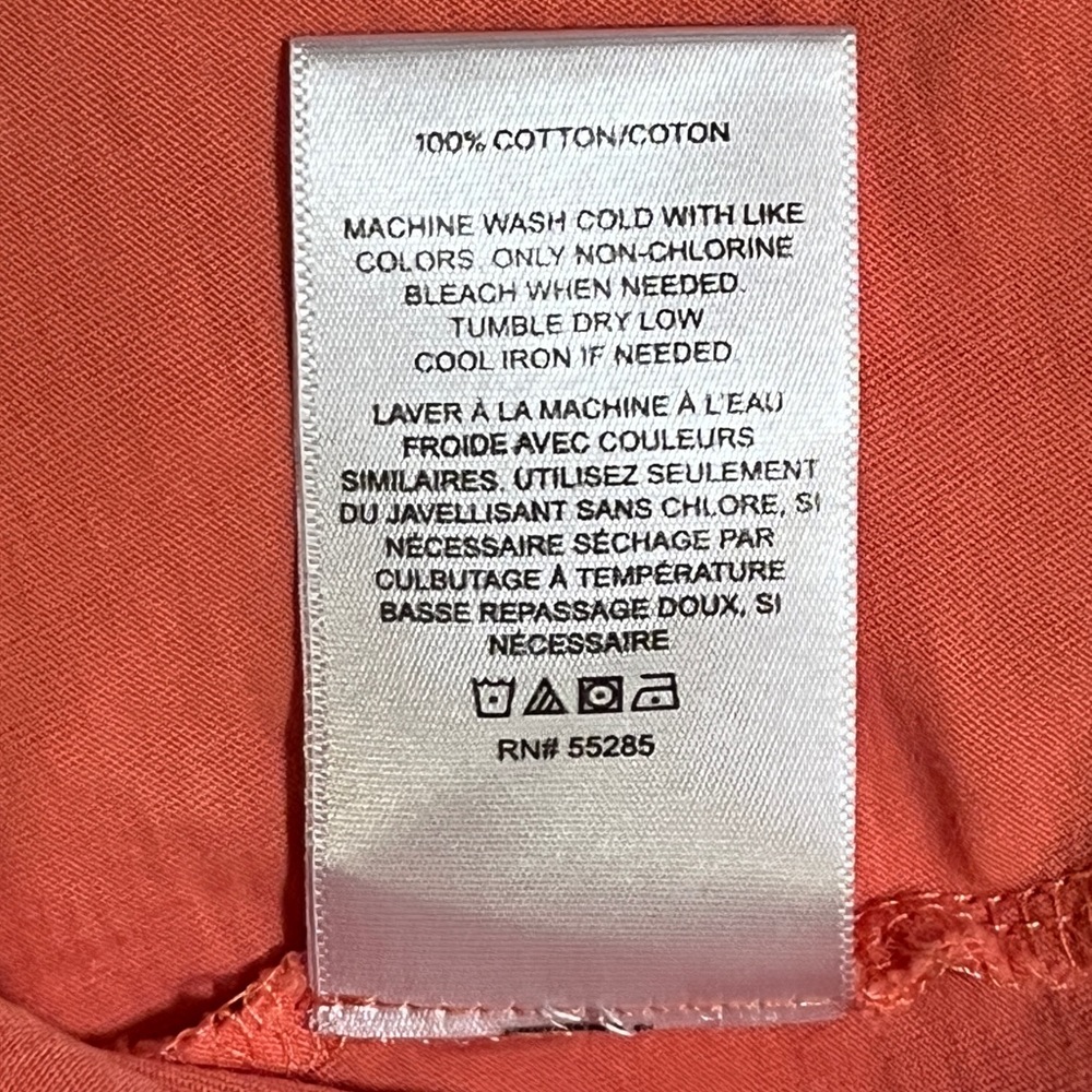 Bright coral muscle tee by Express, size XS - Picture 5 of 5